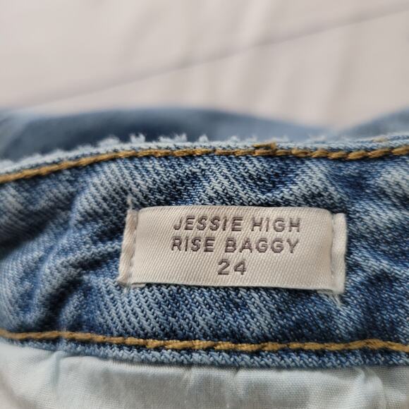 Pacsun Size 24 Jessie High Rise Baggy Light Wash Blue Jeans - Picture 6 of 9